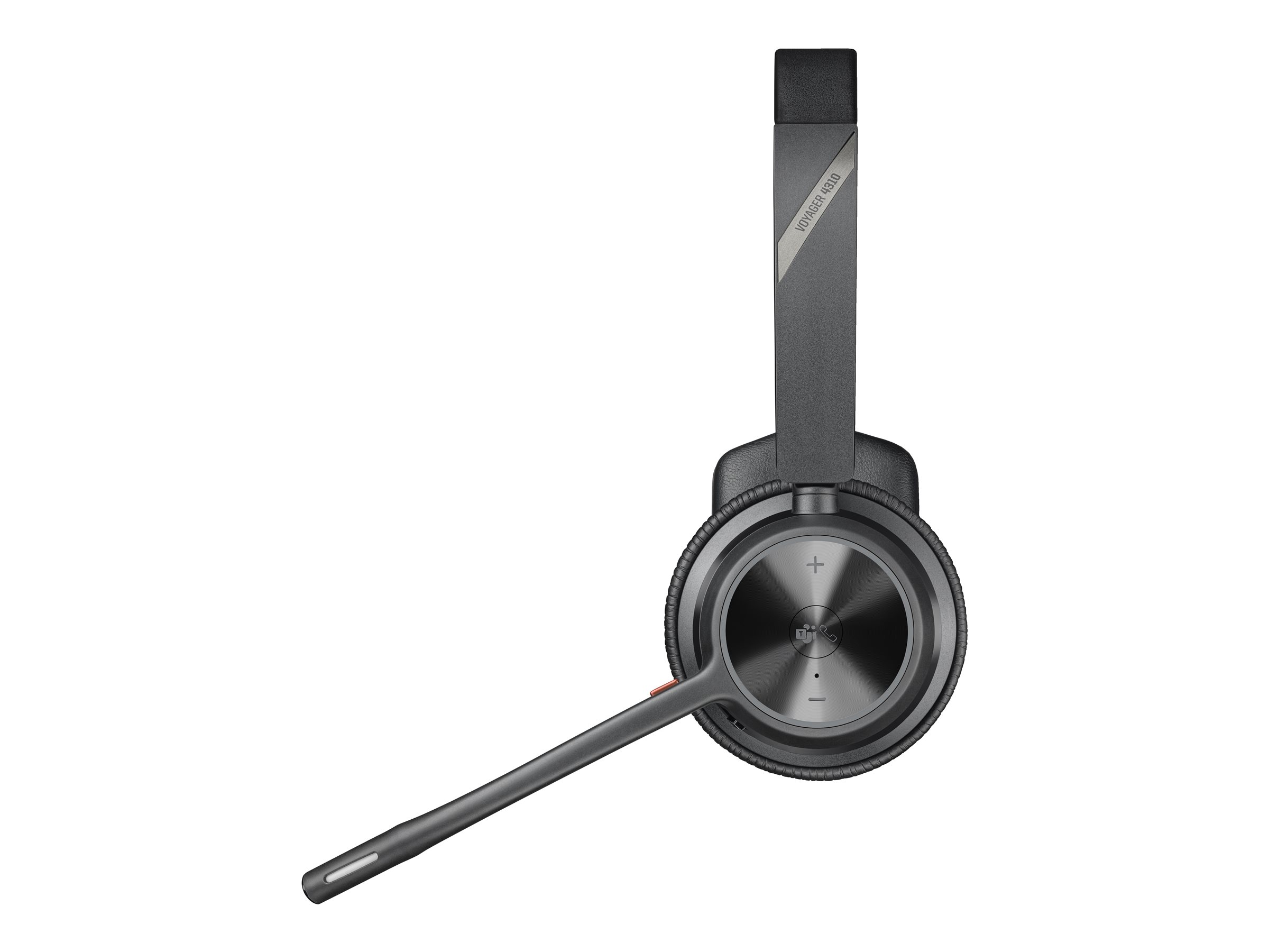 Poly Voyager 4310 - Micro-casque - sur-oreille - Bluetooth - sans fil, filaire - USB-A, USB-A via adaptateur Bluetooth - noir - Certifié pour Microsoft Teams - 77Y91AA - Écouteurs