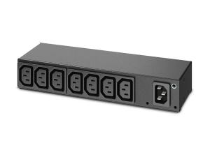 PDU en rack de base APC AP6015A - Unité de distribution secteur (rack-montable) - AC 100/120/200/208/230/240 V - entrée : IEC 60320 C14 - connecteurs de sortie : 8 (power IEC 60320 C13) - 1U - noir - pour P/N: SMTL1000RMI2UC, SMX1000C, SMX1500RM2UC, SMX1500RM2UCNC, SMX750C, SMX750CNC - AP6015A - Parasurtenseurs et PDU