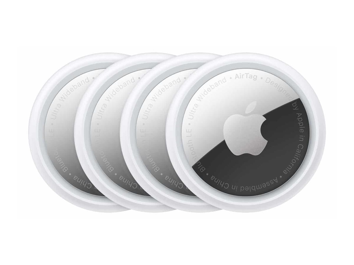 Apple AirTag - Balise Bluetooth anti-perte pour téléphone portable, tablette (pack de 4) - pour iPhone/iPad/iPod - MX542ZM/A - Accessoires pour ordinateur portable et tablette