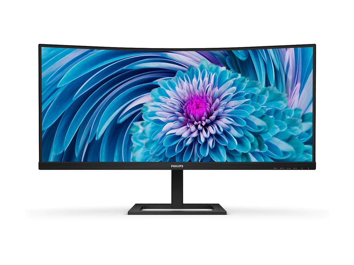 Philips E-line 346E2CUAE - Écran LED - incurvé - 34" (34" visualisable) - 3440 x 1440 UWQHD @ 100 Hz - VA - 300 cd/m² - 3000:1 - 1 ms - HDMI, DisplayPort, USB-C - haut-parleurs - noir texturé - 346E2CUAE/00 - Écrans d'ordinateur