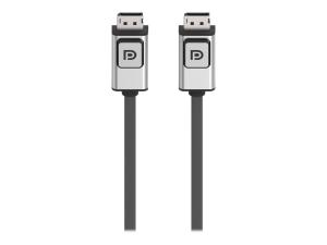 Belkin Câble DisplayPort 1.2 de 6 pieds avec loquets, M/M, 4k - Câble DisplayPort - DisplayPort (M) pour DisplayPort (M) - 1.8 m - pour P/N: F1DN104W-3, F4U097tt, F4U109tt - F2CD000B06-E - Câbles pour périphérique
