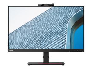 Lenovo ThinkVision T24v-20 - Écran LED - 23.8" - 1920 x 1080 Full HD (1080p) @ 60 Hz - IPS - 250 cd/m² - 1000:1 - 4 ms - HDMI, VGA, DisplayPort - haut-parleurs - noir corbeau - 61FCMAR6EU - Écrans d'ordinateur
