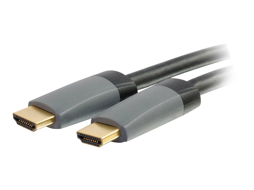 C2G 0.5m Select High Speed HDMI Cable with Ethernet - 4K - UltraHD - Câble HDMI avec Ethernet - HDMI mâle pour HDMI mâle - 50 cm - blindé - noir - 80550 - Câbles HDMI