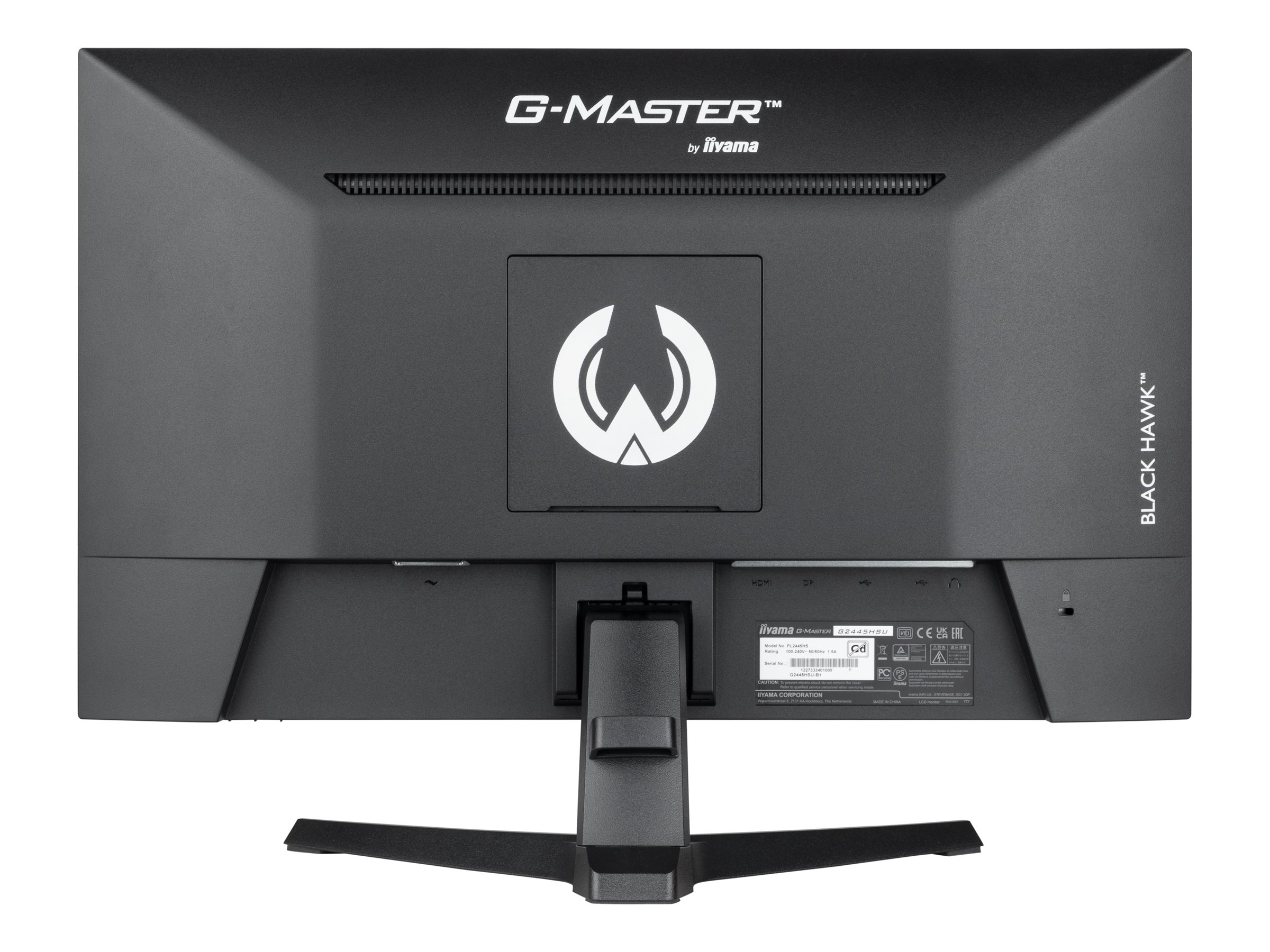 iiyama G-MASTER Black Hawk G2445HSU-B1 - Écran LED - 24" - 1920 x 1080 Full HD (1080p) @ 100 Hz - IPS - 250 cd/m² - 1300:1 - 1 ms - HDMI, DisplayPort - haut-parleurs - noir mat - G2445HSU-B1 - Écrans d'ordinateur