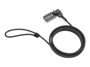 Compulocks Câble de sécurité à Code combinaison T-bar noir - Câble de sécurité - pour Compulocks Universal Tablet Holder - CL37 - Accessoires pour ordinateur de bureau