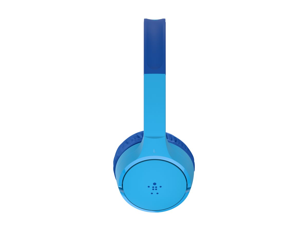 Belkin SoundForm Mini - Écouteurs avec micro - sur-oreille - Bluetooth - sans fil - jack 3,5mm - bleu - AUD002BTBL - Écouteurs