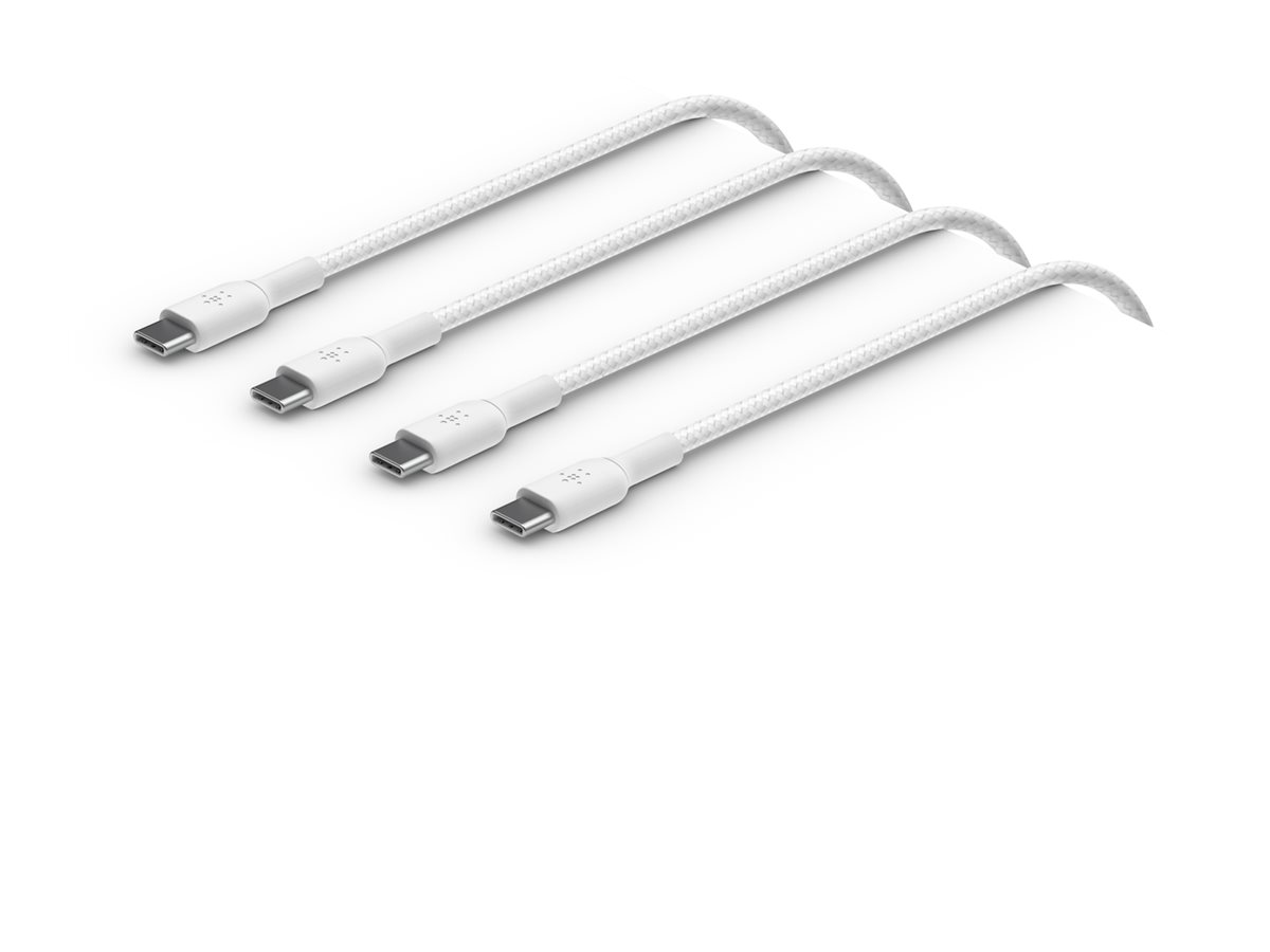 Belkin BOOST CHARGE - Câble USB - 24 pin USB-C (M) pour 24 pin USB-C (M) - USB 2.0 - 2 m - blanc - CAB004BT2MWH2PK - Câbles USB