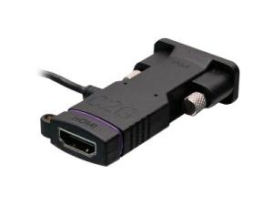 C2G VGA to HDMI Adapter for Universal HDMI Adapter Ring - Adaptateur vidéo - USB, HD-15 (VGA) mâle pour HDMI femelle - noir - support 1080p - 29869 - Câbles HDMI