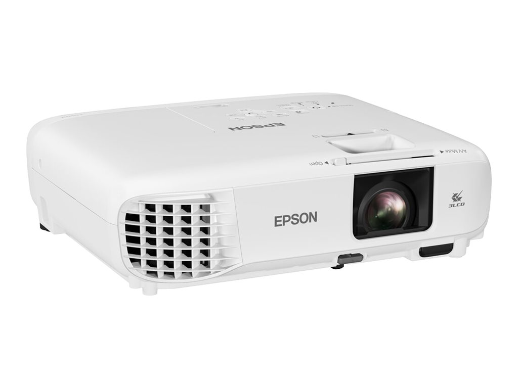 Epson EB-W49 - Projecteur 3LCD - portable - 3800 lumens (blanc) - 3800 lumens (couleur) - WXGA (1280 x 800) - 16:10 - LAN - blanc - V11H983040 - Projecteurs numériques