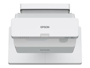 Epson EB-760W - Projecteur 3LCD - 4100 lumens (blanc) - 4100 lumens (couleur) - 16:10 - objectif à ultra courte focale - IEEE 802.11a/b/g/n/ac sans fil / LAN / Miracast - blanc - V11HA81080 - Projecteurs numériques