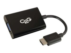 C2G HDMI to VGA + Audio Adapter - HDMI to VGA + Audio Converter - 1080p - Convertisseur vidéo - HDMI - VGA - noir - 41351 - Convertisseurs vidéo