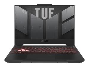 ASUS TUF Gaming A15 FA507NU-LP132W - AMD Ryzen 5 - 7535HS / jusqu'à 4.5 GHz - Win 11 Home - GF RTX 4050 - 16 Go RAM - 512 Go SSD NVMe - 15" 1920 x 1080 (Full HD) @ 144 Hz - Gigabit Ethernet - Wi-Fi 6, Bluetooth - gris métallisé - 90NR0EB8-M00BL0 - Ordinateurs portables