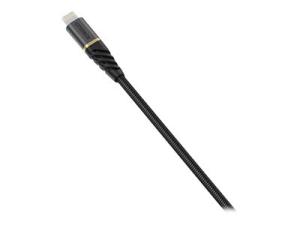OtterBox Premium - Câble Lightning - Lightning mâle pour 24 pin USB-C mâle - 1 m - noir glamour - 78-52654 - Accessoires pour systèmes audio domestiques