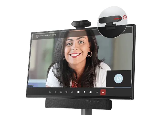 Lenovo ThinkSmart View Plus - Kit de vidéo-conférence (camera, système de calcul, Stylet Viewplus) - avec 3 ans de support Lenovo Premier + première année de maintenance - noir - 12CN0002FR - Audio et visioconférences