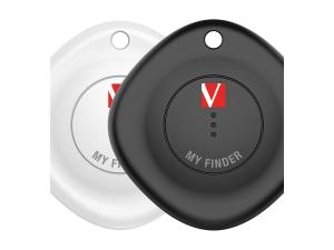 Verbatim My Finder - Balise Bluetooth anti-perte pour téléphone portable, tablette - noir, blanc (pack de 2) - 32131 - Accessoires pour téléphone portable