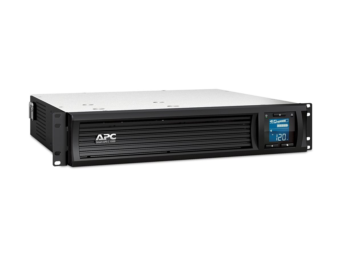 APC Smart-UPS C - Onduleur (rack-montable) - CA 230 V - 600 Watt - 1000 VA - USB, serial - connecteurs de sortie : 4 - 2U - noir - avec APC SmartConnect - pour P/N: AR4018SPX432, AR4024SP, AR4024SPX429, AR4024SPX431, AR4024SPX432, NBWL0356A - SMC1000I-2UC - UPS montables sur rack