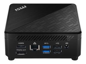MSI Cubi 5 10M 413EU - Mini PC - Core i5 10210U / jusqu'à 4.2 GHz - RAM 8 Go - SSD 512 Go - NVMe - UHD Graphics - Gigabit Ethernet, Bluetooth 5.2 - 802.11a/b/g/n/ac/ax, Bluetooth 5.2 - Win 11 Pro - moniteur : aucun - noir - 9S6-B18311-485 - Ordinateurs de bureau