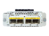 Cisco Network Interface Module - Module d'extension - 1000Base-X x 4 - pour P/N: C8300-1N1S-6T, C8300-1N1S-6T-V, C8300-2N2S-4T2X, C8300-2N2S-6T, C8300-2N2S-6T-V - C-NIM-4X= - Cartes de contrôleur héritées