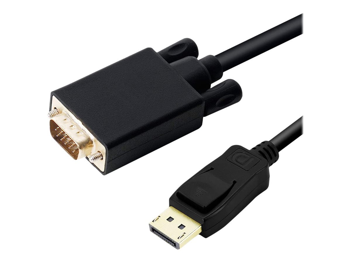 DLH DY-TU4696B - Câble adaptateur - DisplayPort (M) verrouillé pour HD-15 (VGA) (M) - 2 m - support 1080 p 60 Hz - DY-TU4696B - Câbles vidéo