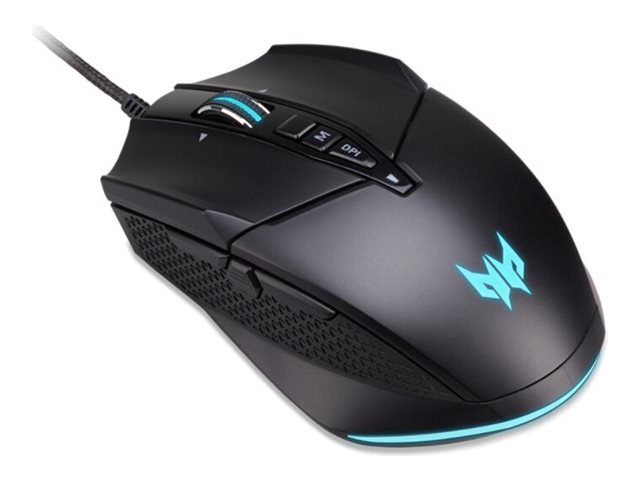 Acer Predator Cestus 335 (PMW120) - Souris - ergonomique - optique - 10 boutons - filaire - USB 2.0 - noir - Pour la vente au détail - GP.MCE11.01Q - Souris