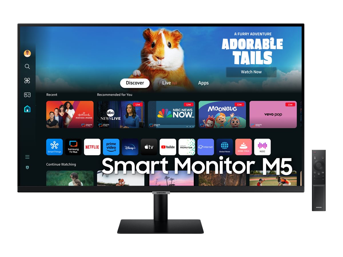 Samsung S32DM500EU - M50D Series - écran LED - Intelligent - 32" - 1920 x 1080 Full HD (1080p) @ 60 Hz - VA - 250 cd/m² - 3000:1 - HDR10 - 4 ms - 2xHDMI - haut-parleurs - noir - LS32DM500EUXEN - Écrans d'ordinateur