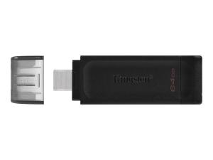 Kingston DataTraveler 70 - Clé USB - 64 Go - USB-C 3.2 Gen 1 - DT70/64GB - Lecteurs flash