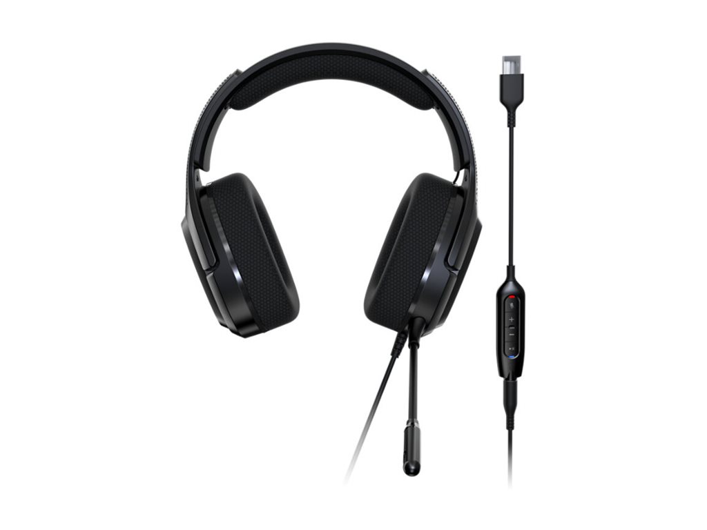 Acer Predator Galea 365 (PHW210) - Micro-casque - canal 7.1 - circum-aural - filaire - USB, jack 3,5mm - noir - GP.HDS11.01L - Écouteurs