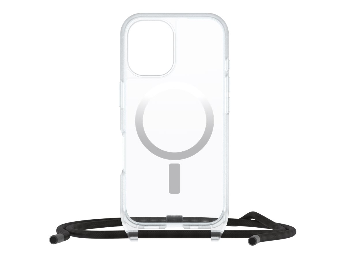 OtterBox React Series - Coque de protection pour téléphone portable - collier - compatibilité avec MagSafe - clair - pour Apple iPhone 16 - 77-96817 - Coques et étuis pour téléphone portable