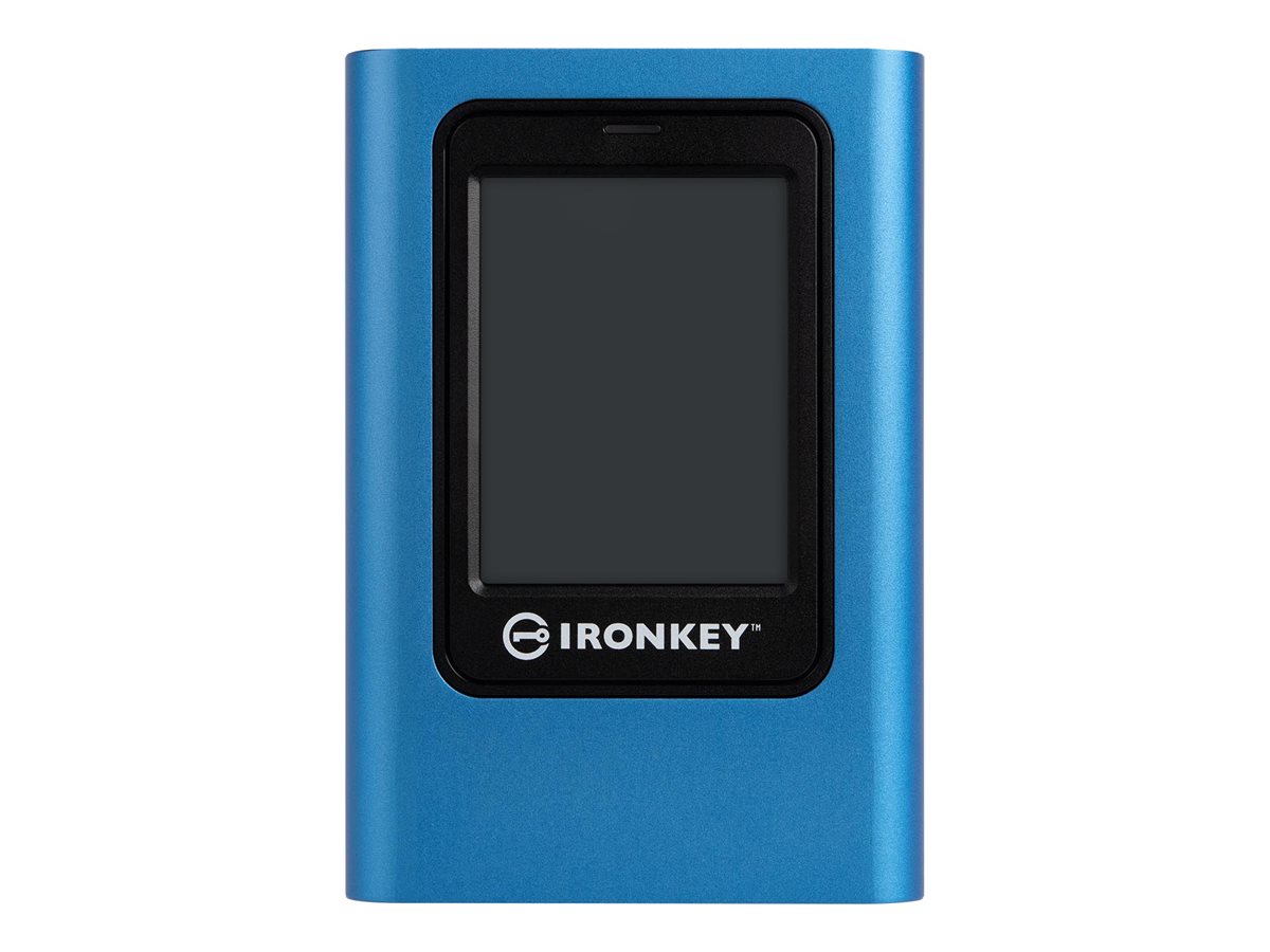 Kingston IronKey Vault Privacy 80 - SSD - chiffré - 960 Go - externe (portable) - USB 3.2 Gen 1 (USB-C connecteur) - 256-bit AES-XTS, FIPS 197 - Conformité TAA - IKVP80ES/960G - Disques SSD