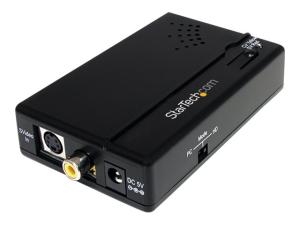StarTech.com Convertisseur composite et S-vidéo vers HDMI avec audio - Convertisseur vidéo - vidéo composite, S-video - HDMI - noir - VID2HDCON - Convertisseurs vidéo