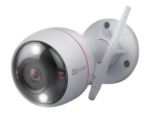 EZVIZ C3W Color Night Vision - Caméra de surveillance réseau - extérieur - anti-poussière/résistant aux intempéries - couleur (Jour et nuit) - 1920 x 1080 - 1080p - montage M12 - Focale fixe - audio - sans fil - Wi-Fi - LAN 10/100 - H.264, H.265 - DC 12 V - CS-CV310-A0-3C2WFRL(2.8MM) - Caméras de sécurité