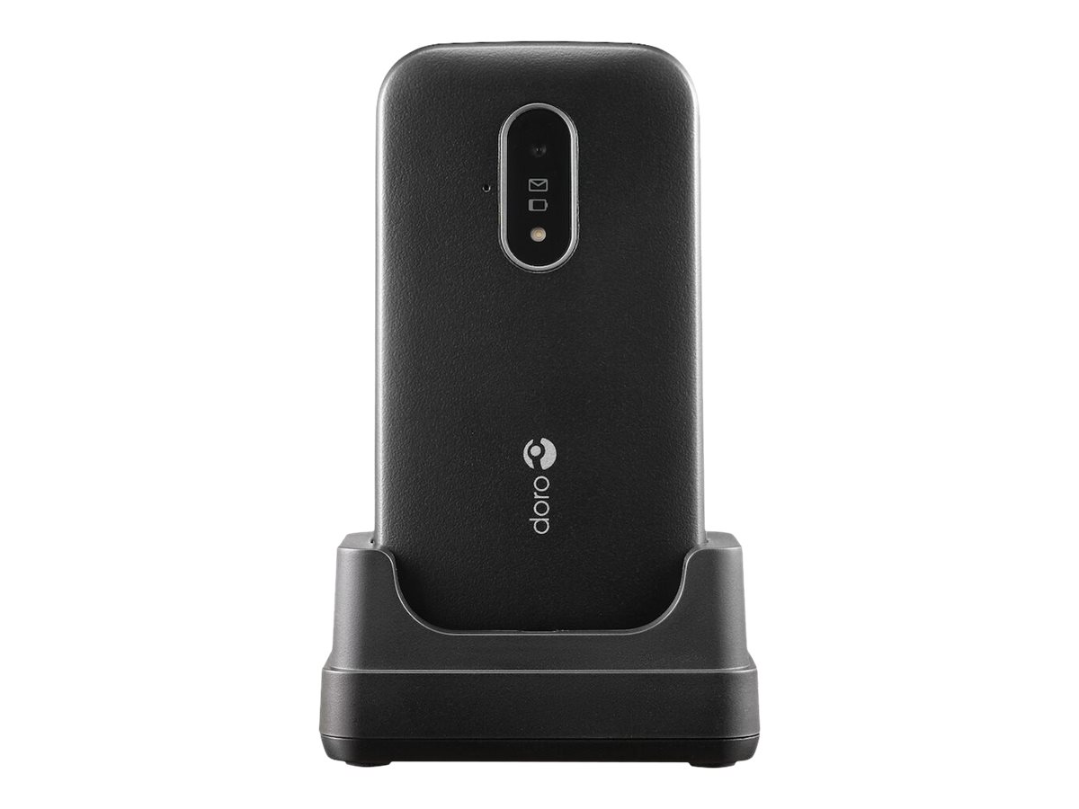 DORO 6820 - 4G téléphone de service - microSD slot - 320 x 240 pixels - rear camera 2 MP - noir, blanc - 8197 - Téléphones 4G