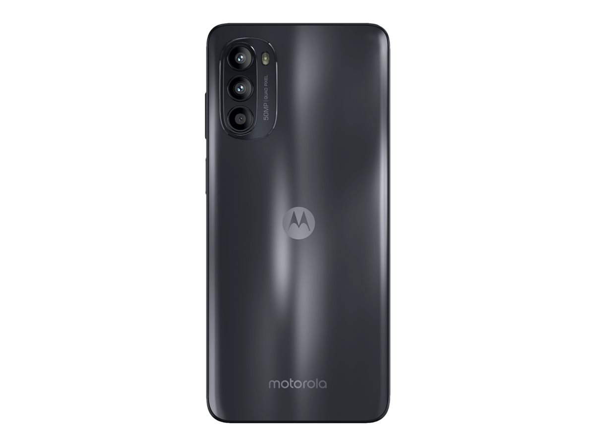 Motorola Moto G52 - 4G smartphone - double SIM - RAM 4 Go / Mémoire interne 128 Go - microSD slot - écran OEL - 6.6" - 2400 x 1080 pixels (90 Hz) - 3 x caméras arrière 50 MP, 8 MP, 2 MP - front camera 16 MP - gris charbon - PAU70002FR - Téléphones 4G