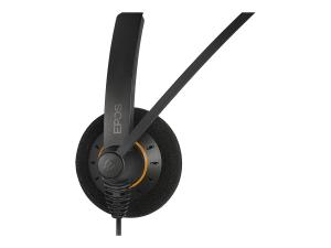 EPOS IMPACT SC 30 USB ML - Micro-casque - sur-oreille - filaire - USB - noir avec des reflets orange - 1000550 - Écouteurs