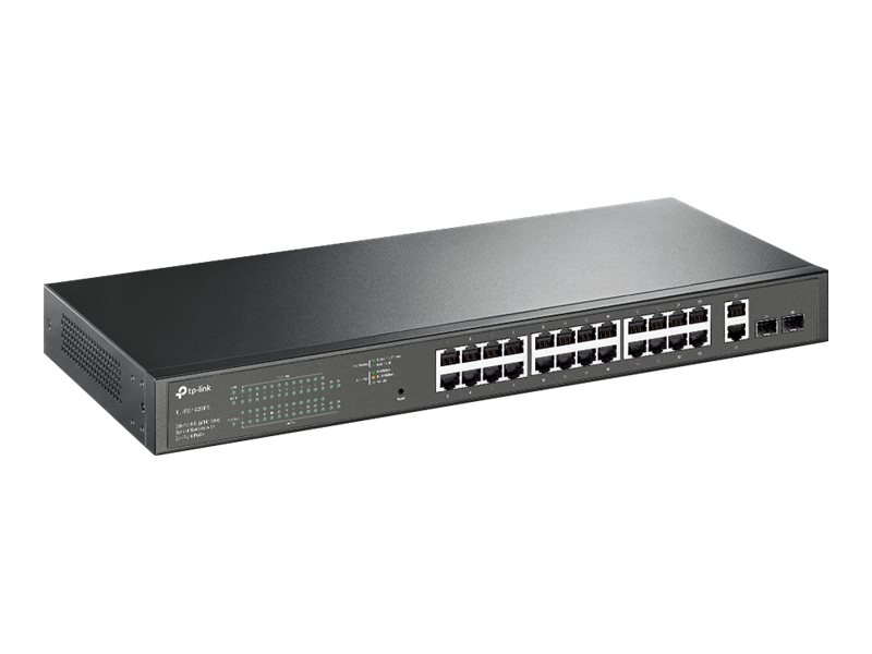 TP-Link TL-SG1428PE - Commutateur - intelligent - 24 x 10/100/1000 (PoE+) + 2 x 10/100/1000 - Montable sur rack - PoE+ (250 W) - CA 100 - 240 V - TL-SG1428PE - Concentrateurs et commutateurs gigabit