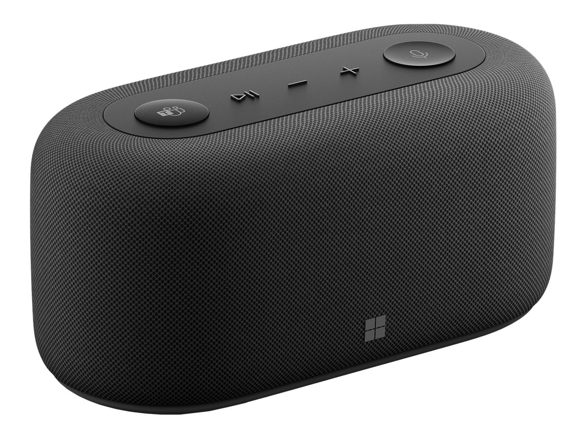 Microsoft Audio Dock - Haut-parleur/station d'accueil - filaire - USB-C - noir mat - Certifié pour Microsoft Teams - IVF-00008 - Speakerphones