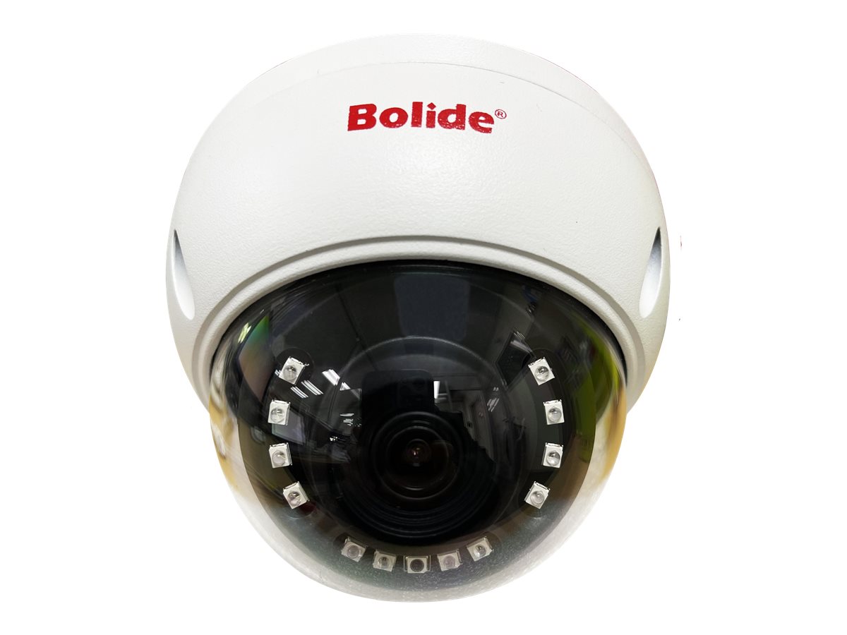Bolide - Caméra de surveillance - dôme - à l'épreuve du vandalisme/imperméable (Jour et nuit) - 5 MP - 2560 x 1920 - AHD, CVI, TVI, CVBS - DC 12 V - BC1509AIR - Caméras de sécurité