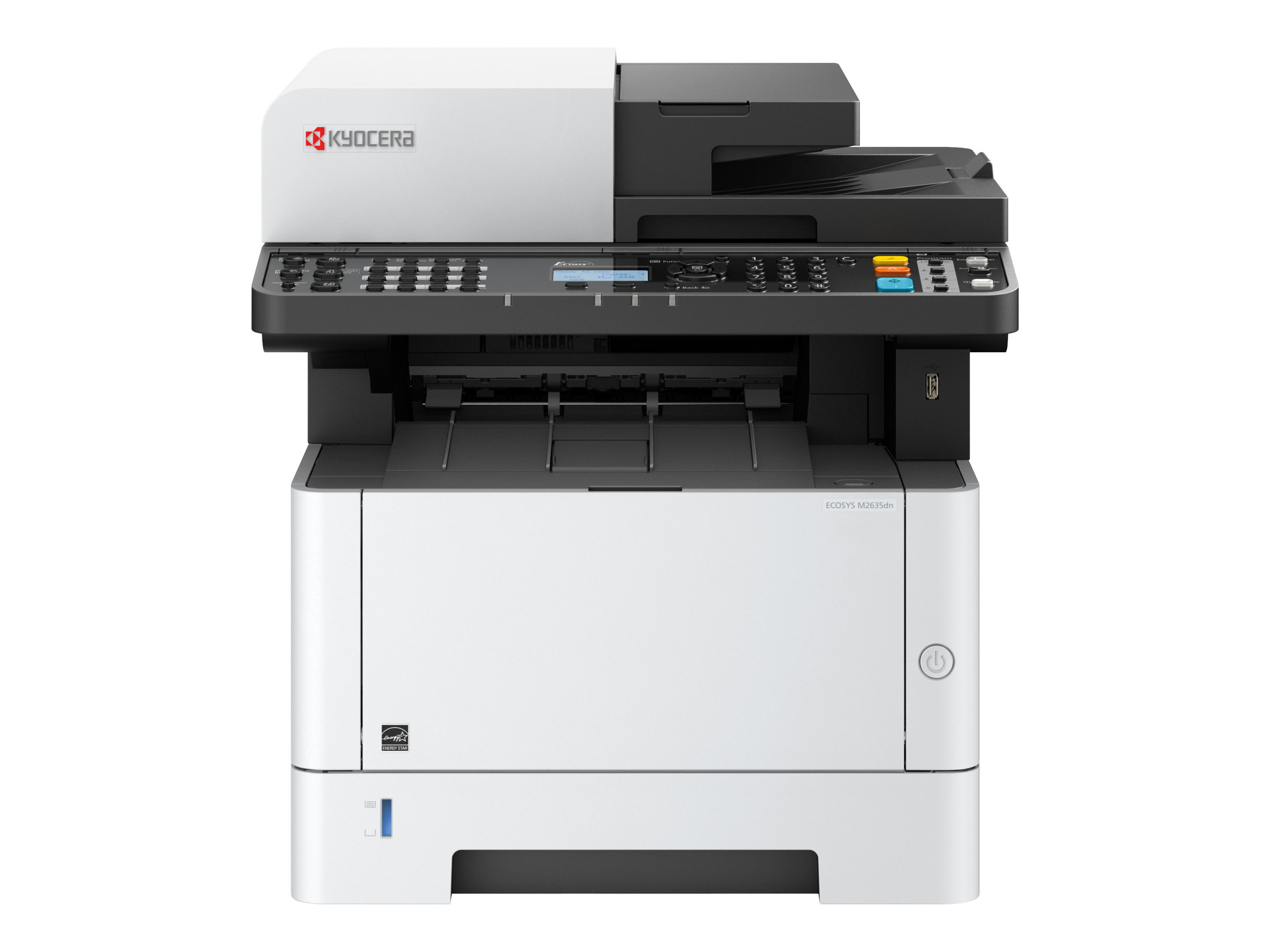 Kyocera ECOSYS M2635dn - Imprimante multifonctions - Noir et blanc - laser - A4 (210 x 297 mm), Legal (216 x 356 mm) (original) - A4/Legal (support) - jusqu'à 35 ppm (impression) - 350 feuilles - 33.6 Kbits/s - USB 2.0, Gigabit LAN, hôte USB - 1102S13NL0 - Imprimantes multifonctions