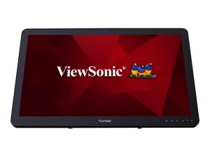 ViewSonic VSD243 - Écran LED - 24" (23.6" visualisable) - écran tactile - 1920 x 1080 Full HD (1080p) - IPS - 250 cd/m² - 3000:1 - 16 ms - HDMI - haut-parleurs - VSD243-BKA-EU0 - Écrans tactiles