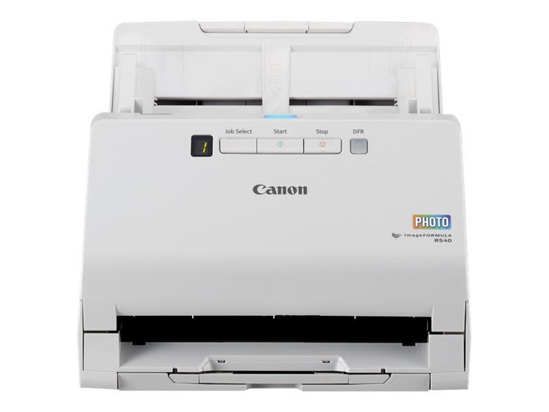 Canon imageFORMULA RS40 - Scanner de documents - CMOS / CIS - Recto-verso - 216 x 3000 mm - 600 dpi x 600 dpi - jusqu'à 40 ppm (mono) / jusqu'à 30 ppm (couleur) - Chargeur automatique de documents (60 feuilles) - USB 2.0 - 5209C003 - Scanneurs de documents
