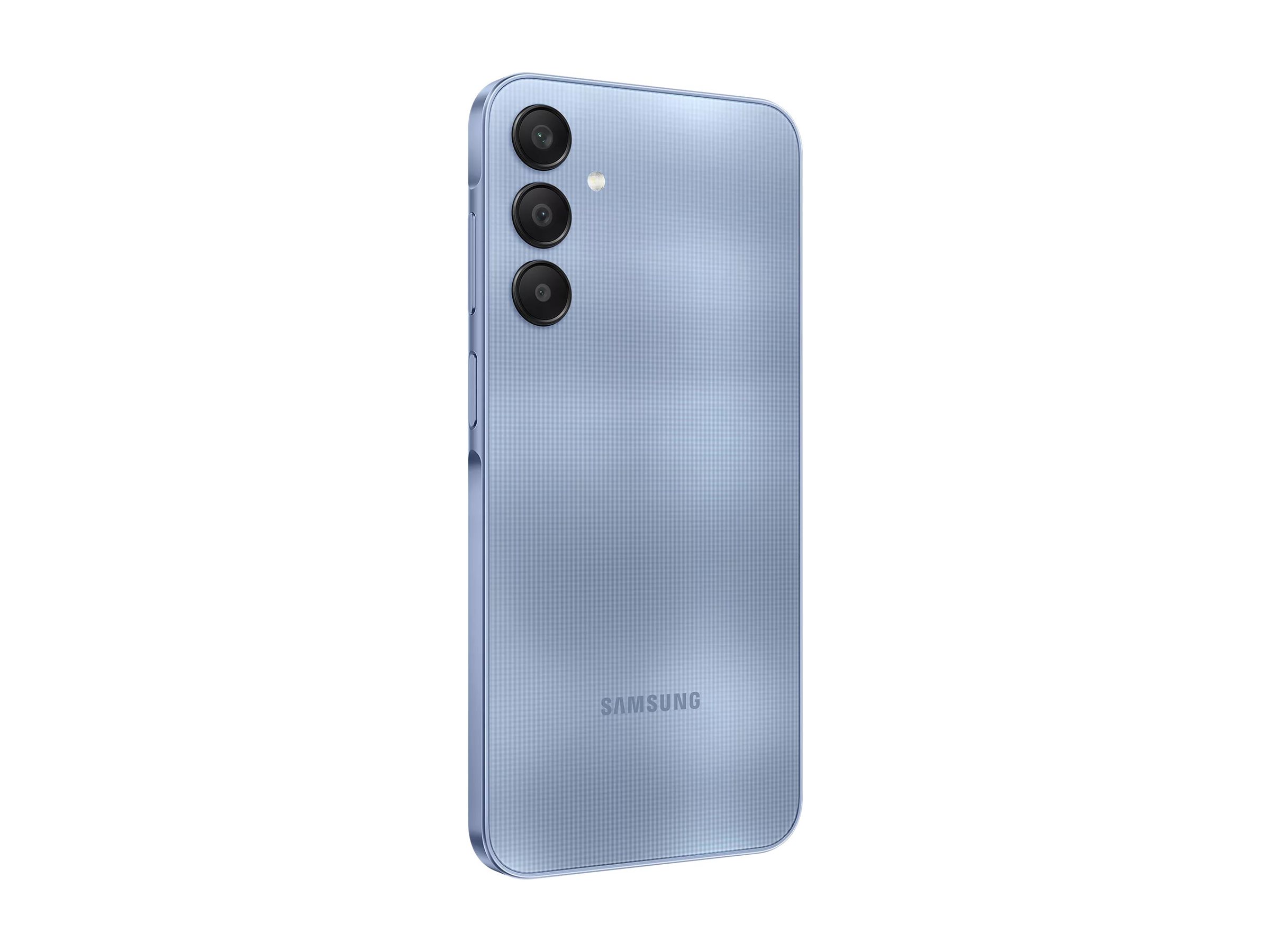 Samsung Galaxy A25 - 5G smartphone - double SIM - RAM 8 Go / Mémoire interne 256 Go - microSD slot - écran OEL - 6.5" - 2340 x 1080 pixels (120 Hz) - 3 x caméras arrière 50 MP, 8 MP, 2 MP - front camera 13 MP - bleu - SM-A256BZBHEUB - Smartphones 5G