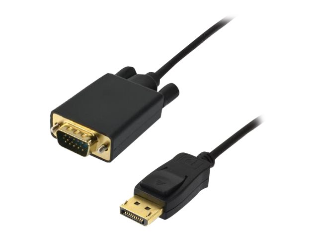 MCL - Câble vidéo - DisplayPort mâle pour HD-15 (VGA) mâle - 1.5 m - MC294-1.5M - Câbles vidéo