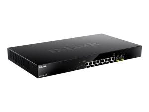 D-Link DMS 1100-10TP - Commutateur - intelligent - 8 x 100/1000/2.5G (PoE+) + 2 x 10 Gigabit SFP+ - Montable sur rack - PoE+ (240 W) - DMS-1100-10TP - Concentrateurs et commutateurs gigabit