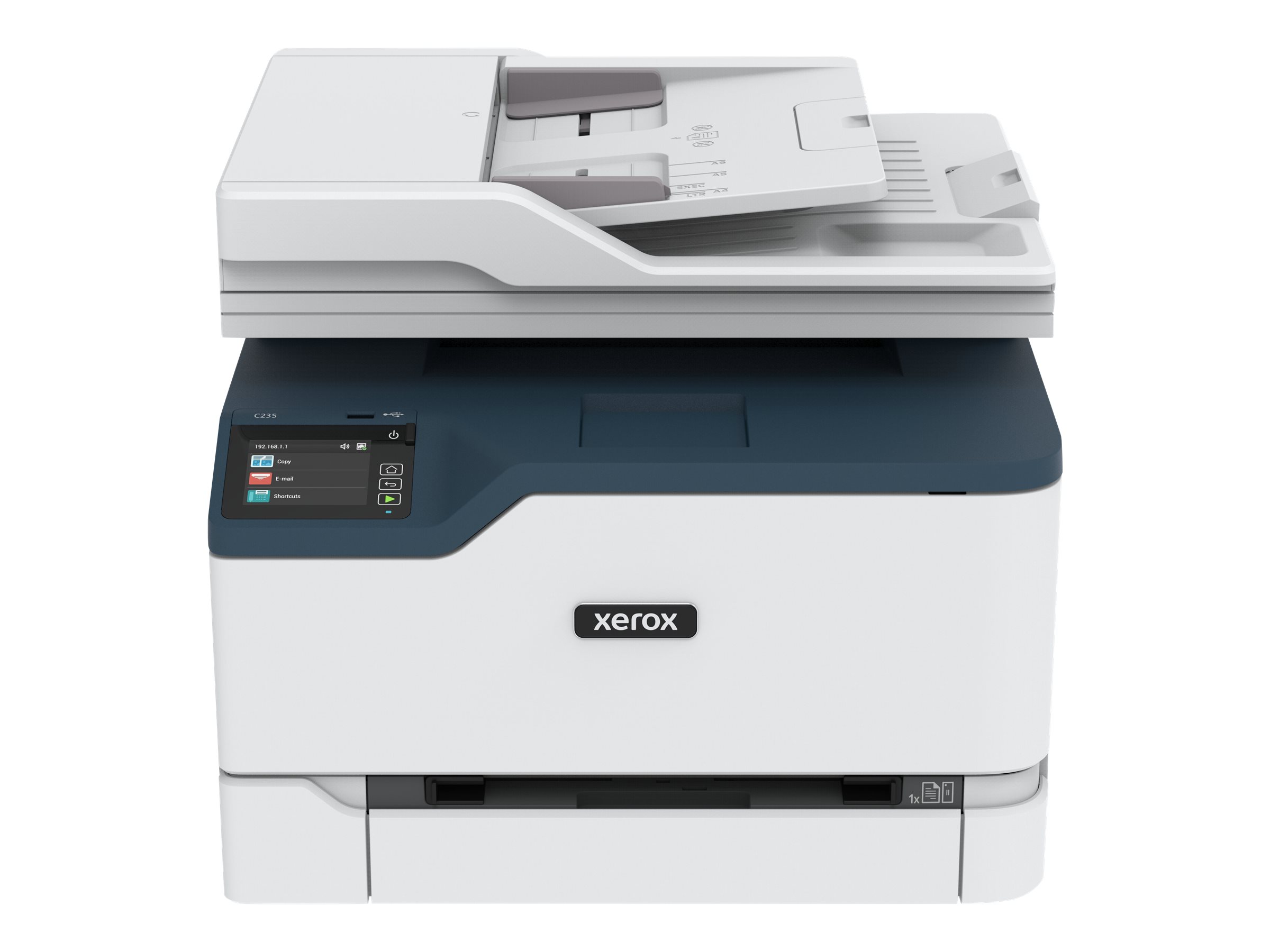 Xerox C235 - Imprimante multifonctions - couleur - laser - Legal (216 x 356 mm) (original) - A4/Legal (support) - jusqu'à 22 ppm (impression) - 250 feuilles - 33.6 Kbits/s - USB 2.0, LAN, Wi-Fi(n), hôte USB 2.0 - C235V_DNI - Imprimantes multifonctions