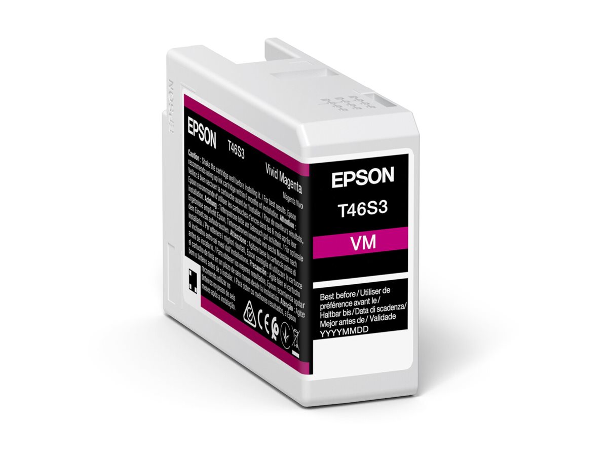 Epson T46S3 - 25 ml - Magenta vif - original - réservoir d'encre - pour SureColor SC-P700 - C13T46S30N - Cartouches d'encre Epson