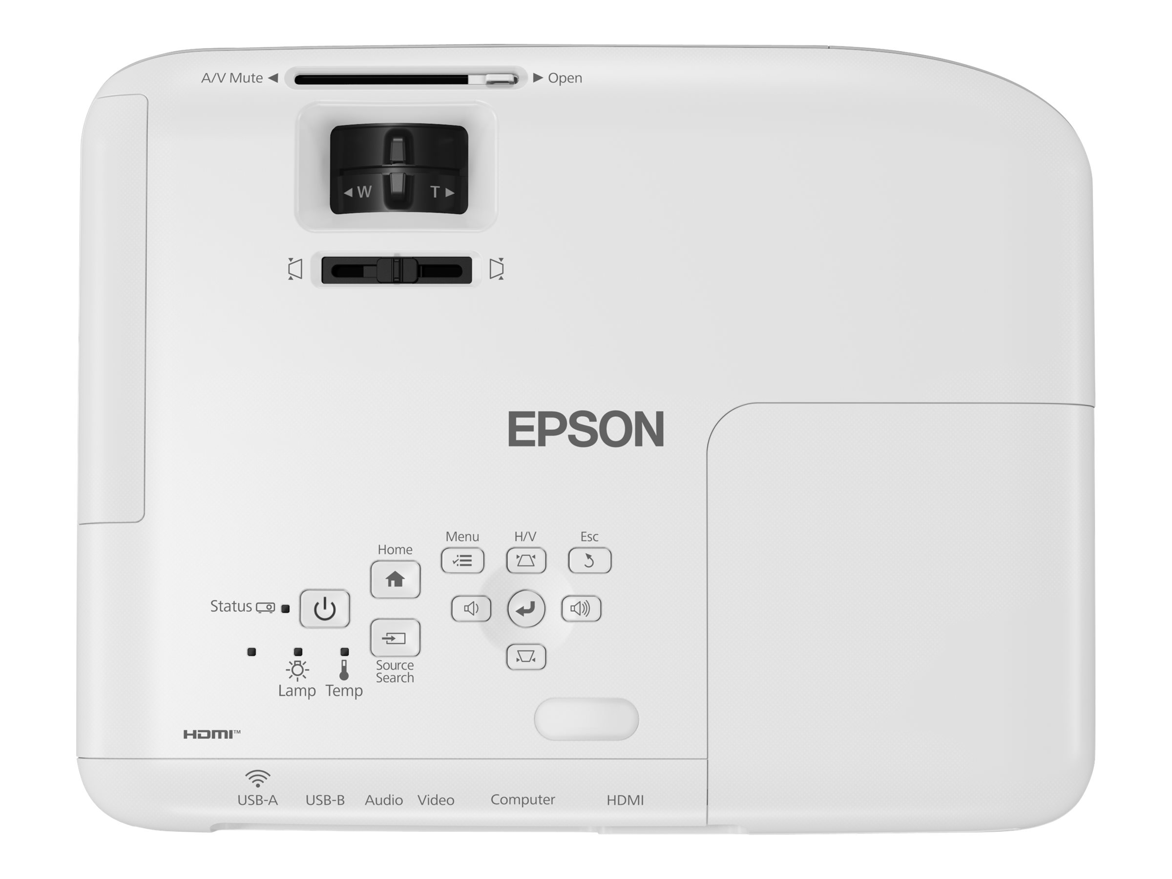 Epson EB-W06 - Projecteur 3LCD - portable - 3700 lumens (blanc) - 3700 lumens (couleur) - WXGA (1280 x 800) - 16:10 - 720p - V11H973040 - Projecteurs LCD