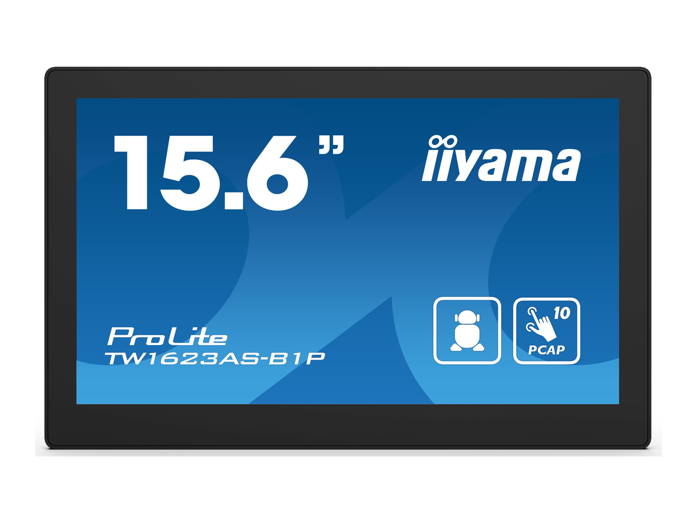 iiyama ProLite TW1623AS-B1P - Ordinateur Android - PC à écran tactile 1 RK3568 jusqu'à - RAM 4 Go - SSD - eMMC 32 Go - Cortex-A55 - Bluetooth 5.2 - Android 13 - moniteur : LED 15.6" 1920 x 1080 (Full HD) écran tactile - noir, mat - TW1623AS-B1P - Ordinateurs de bureau