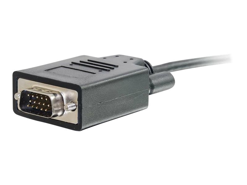 C2G 1ft USB-C to VGA Video Adapter Cable - Adaptateur vidéo - 24 pin USB-C mâle pour HD-15 (VGA) mâle - 30.5 cm - noir - 26898 - Accessoires pour téléviseurs