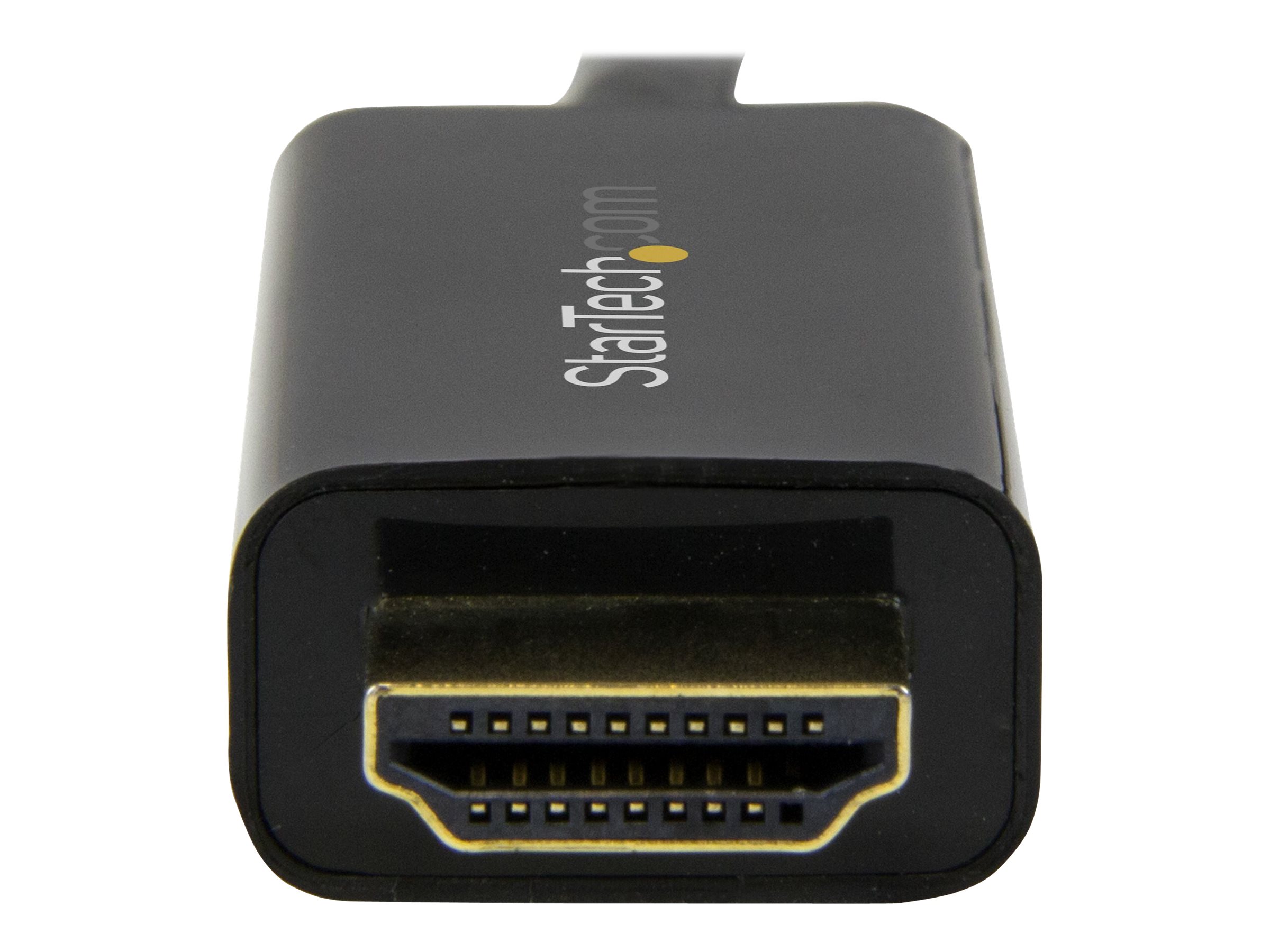 StarTech.com Câble adaptateur Mini DisplayPort vers HDMI de 5 m - Convertisseur Mini DP vers HDMI avec câble intégré - 4K 30 Hz - Noir - Câble adaptateur - Mini DisplayPort mâle pour HDMI mâle - 5 m - noir - support 4K - MDP2HDMM5MB - Accessoires pour téléviseurs