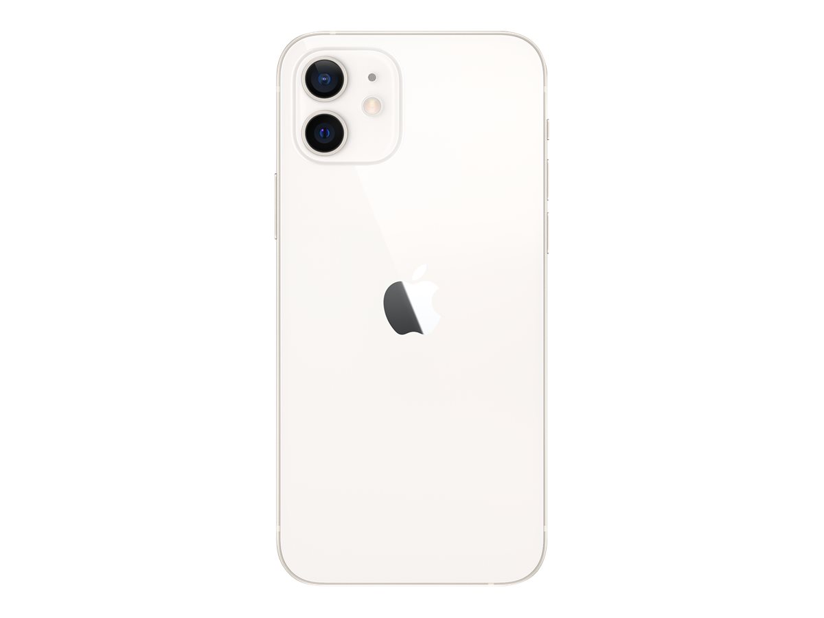 Apple iPhone 12 - 5G smartphone - double SIM / Mémoire interne 128 Go - écran OEL - 6.1" - 2532 x 1170 pixels - 2x caméras arrière 12 MP, 12 MP - front camera 12 MP - blanc - MGJC3ZD/A - iPhone